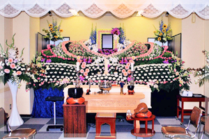 葬儀料金150万円セット例：生花祭壇